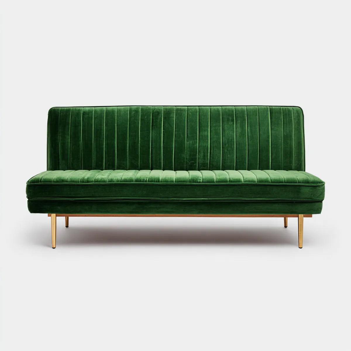 Sofa, 2-osobowa kanapa zielony 180 x 85 x 85 cm poliester inclusive prostokątna